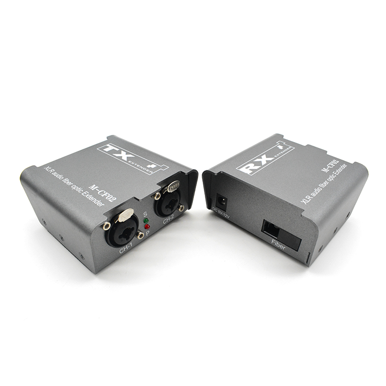 【M-CF02】Extensor de fibra de audio XLR bidireccional digital