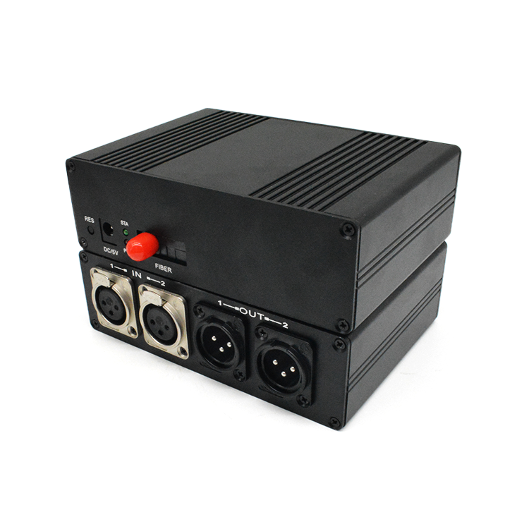【M-CF202】Extensor de fibra de audio XLR bidireccional digital bidireccional