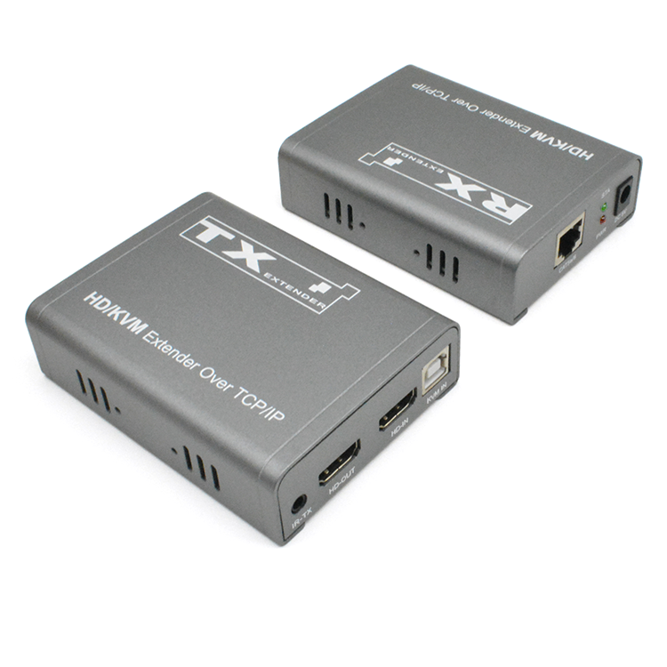 M-HD200U 1080P HD+KVM+IR エクステンダー (Cat5e/6 経由)