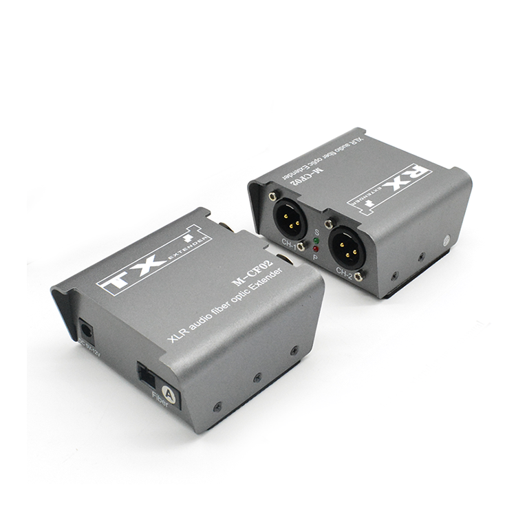 【M-CF02】Extensor de fibra de audio XLR bidireccional digital