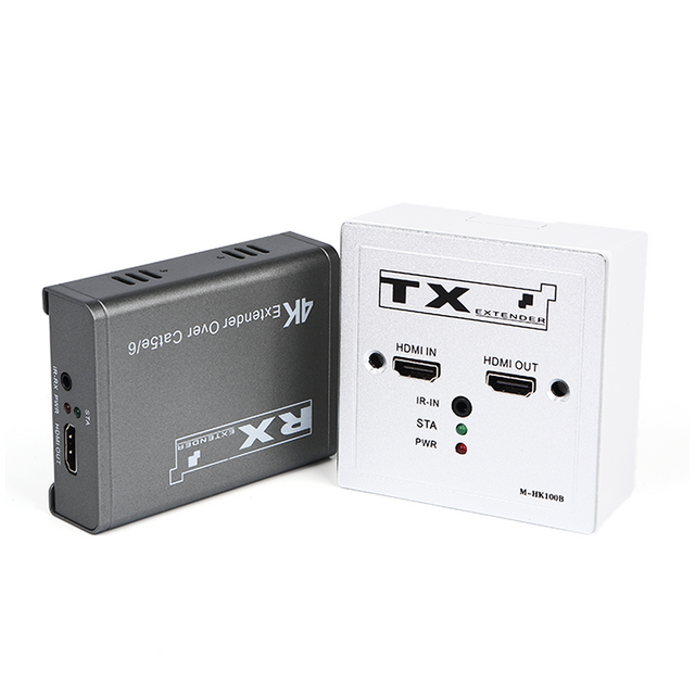 【M-HK100B】موسع حلقة إخراج 4K IR Cat5e/6 HD