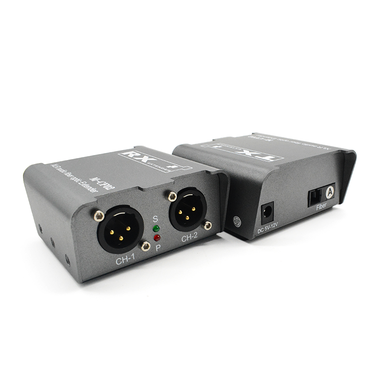 【M-CF02】Extensor de fibra de audio XLR bidireccional digital