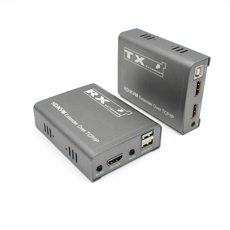 M-HF100U-A KVM TCP/IP IR موسع ألياف الصوت عالي الدقة المستقل