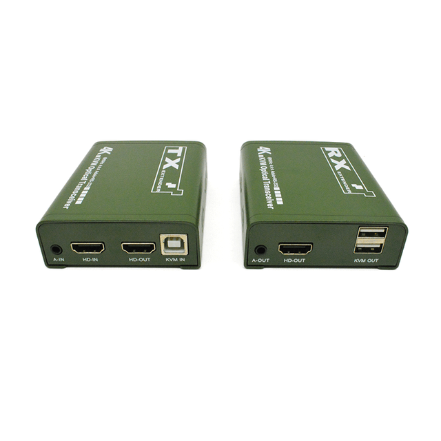 Extensor de fibra KVM HD M-HFK20U 4K EDID