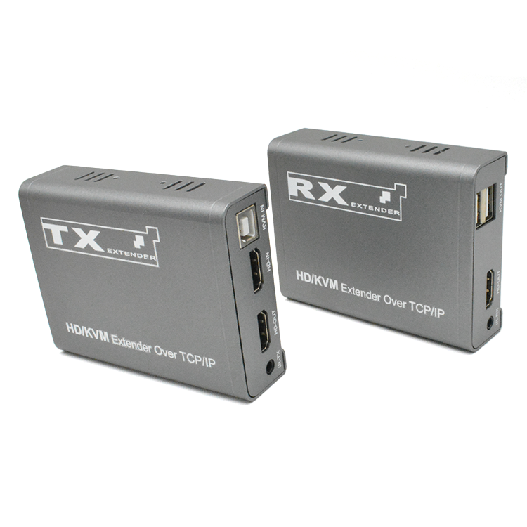 M-HD200U 1080P HD+KVM+IR エクステンダー (Cat5e/6 経由)