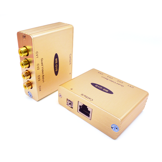 M-QVBCat5e/6 NTSC/PAL/SECAM بالون فيديو رباعي
