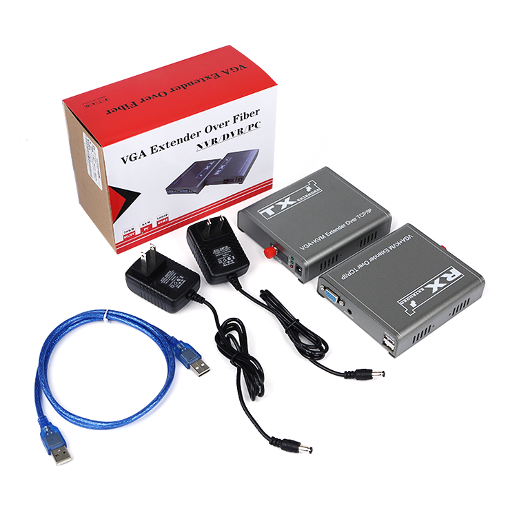 Extension de fibre M-VF100U 1080P 20KM SC/FC KVM VGA