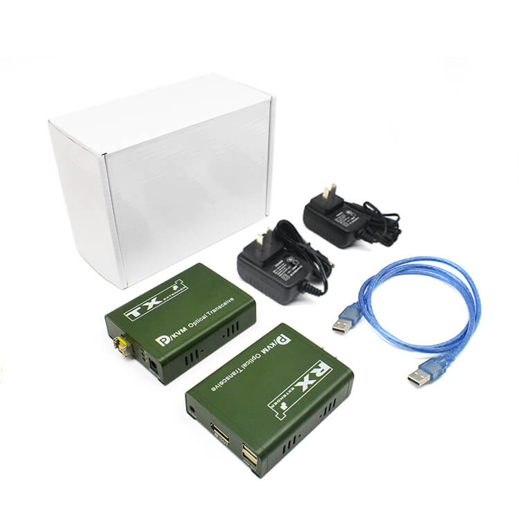 M-DP200Uのパッケージには、DPトランスミッター1個、DPレシーバー1個、USBケーブル1本、電源アダプター2個、ユーザーマニュアル1冊が含まれています。