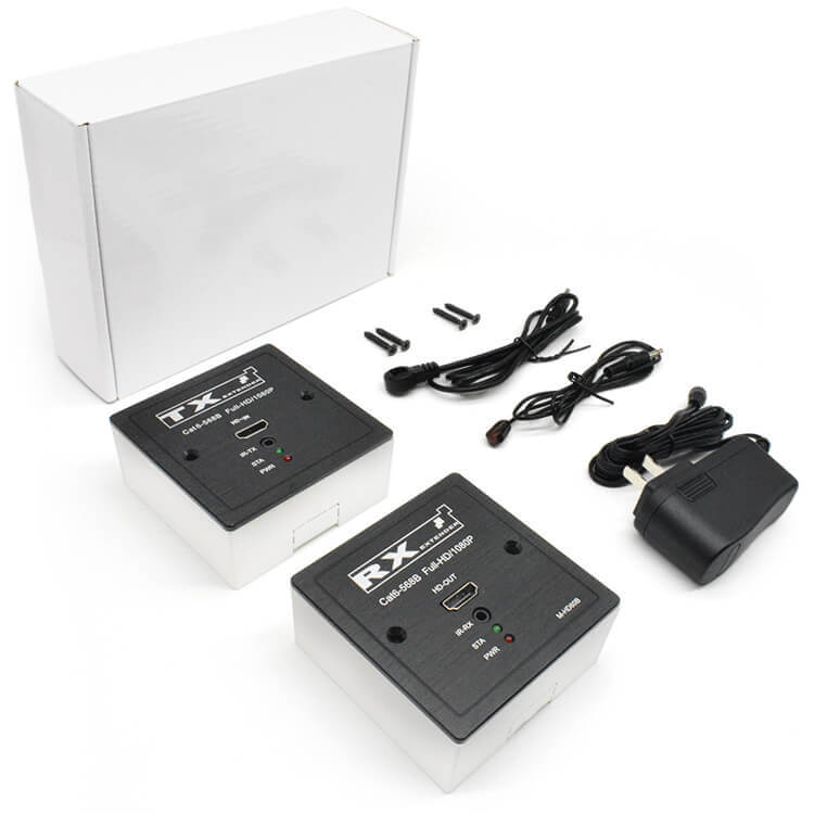 M-HD60BP 86 パネル POC IR Cat5e/6 HD エクステンダー