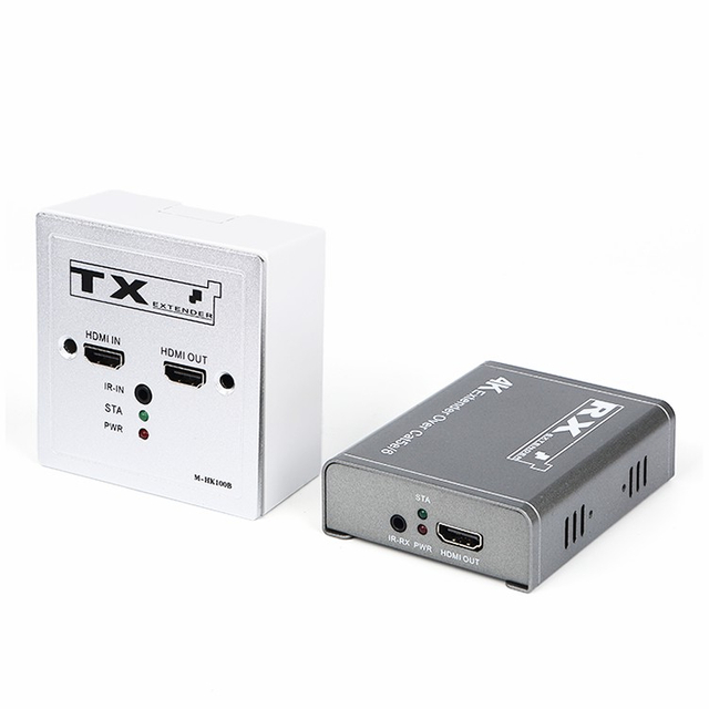 M-HK100B Удлинитель HD Cat5e/6 с ИК-выходом 4K