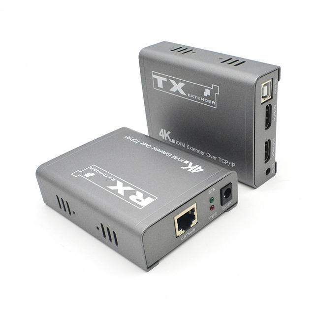 M-HD200U-4K 4K KVM IR TCP/IP Cat5e/6 موسع HD