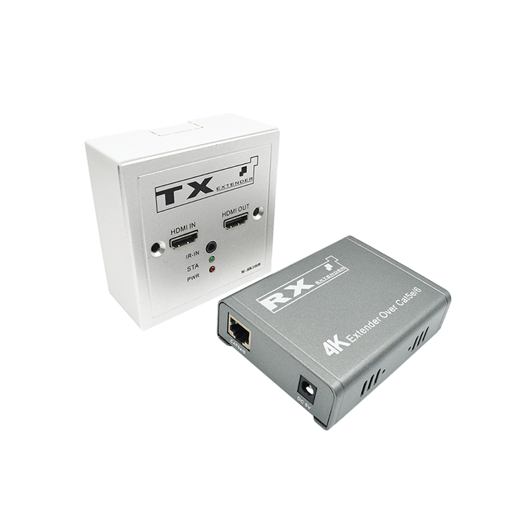 【M-HK100B】 Extensor HD Cat5e/6 con salida de bucle IR 4K