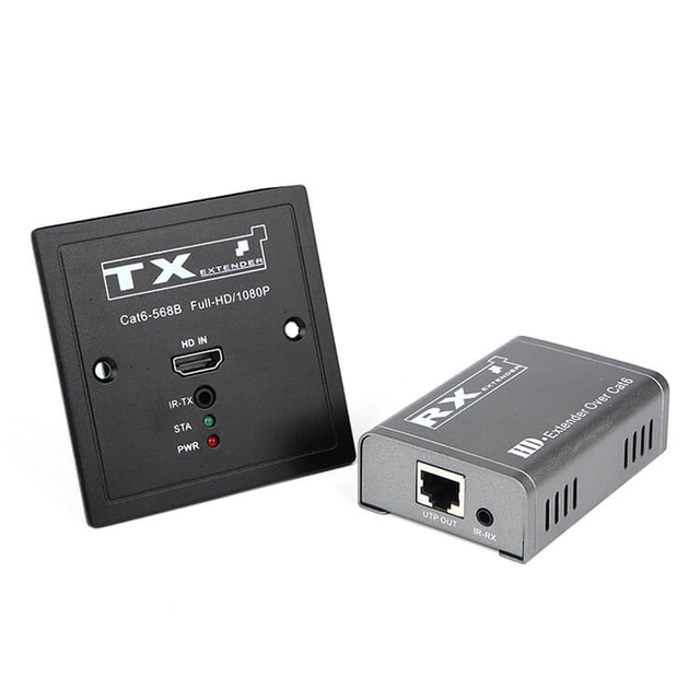 M-HD60B 86 パネル POC IR Cat5e/6 HD エクステンダー