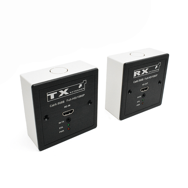 【M-HD60BP】موسع POC IR Cat5e/6 HD ذو 86 لوحة
