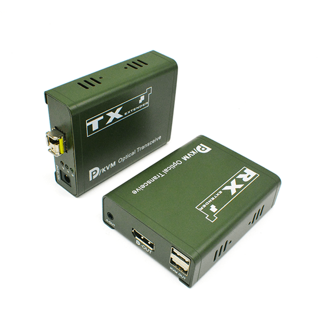 【M-DP200U】Удлинитель оптоволокна KVM DP, 20 км