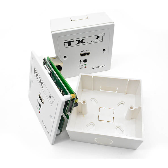 M-HD100P Extensor HD Cat5e/6 POE TCP/IP de 86 paneles